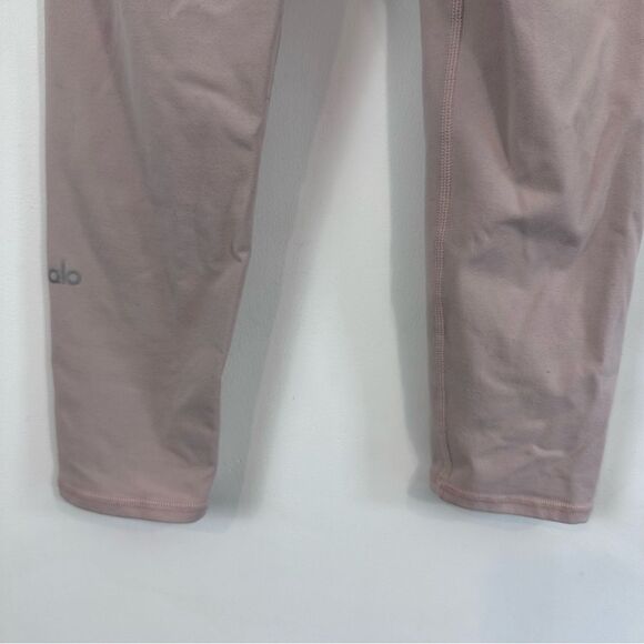 Alo Yoga High Waist Airbrush Capri Legging in Pink Mauve Size S - Picture 4 of 9